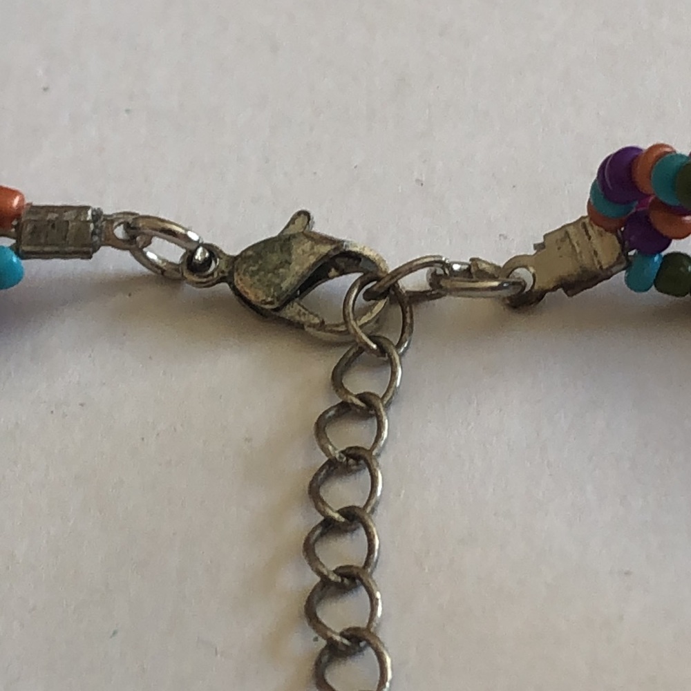 Multicolor Shell Beaded Boho Necklace - image 4